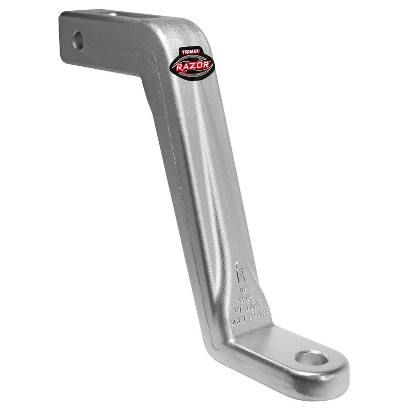 Trimax TRZ10ALFM - 10 Inch Forged Aluminum Drop Hitch, Fixed Ball Mount Drop Hitch 2 Inch Receiver - 8,000 Ib Tow Rating, 800 lb Tongue Capacity - Image 1